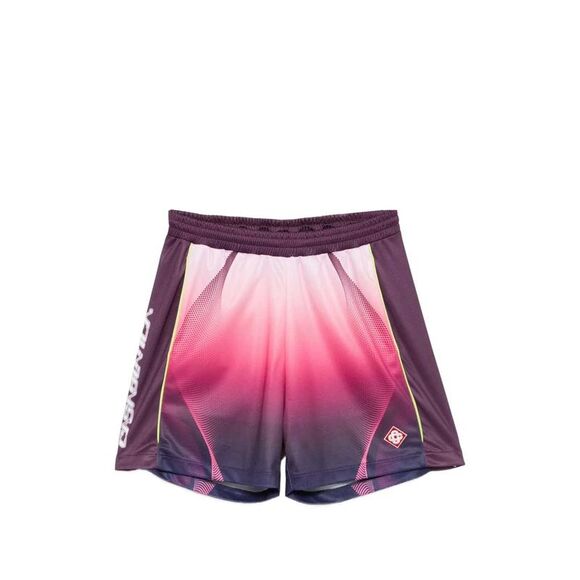 Casablanca Men Aubergine Faded Shorts